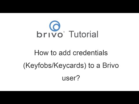 How to add user key cards and key fobs to Brivo Access Control