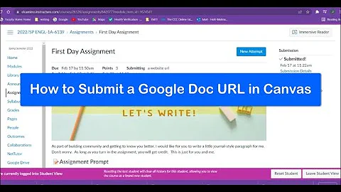 How to Submit a Google Doc URL in Canvas and Why You Might Want To