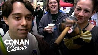 Triumph Attends The Premiere Of "Star Wars: Attack Of The Clones" | Late Night with Conan O’Brien