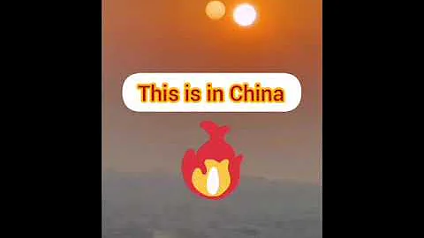 Two suns in China ! Two suns phenomenon ! Hubie province! China - DayDayNews