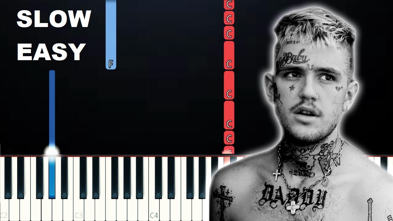 Lil Peep Star Shopping Slow Easy Piano Tutorial Youtube