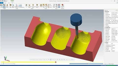Rough pocket & Finish parallel - MasterCam 3D