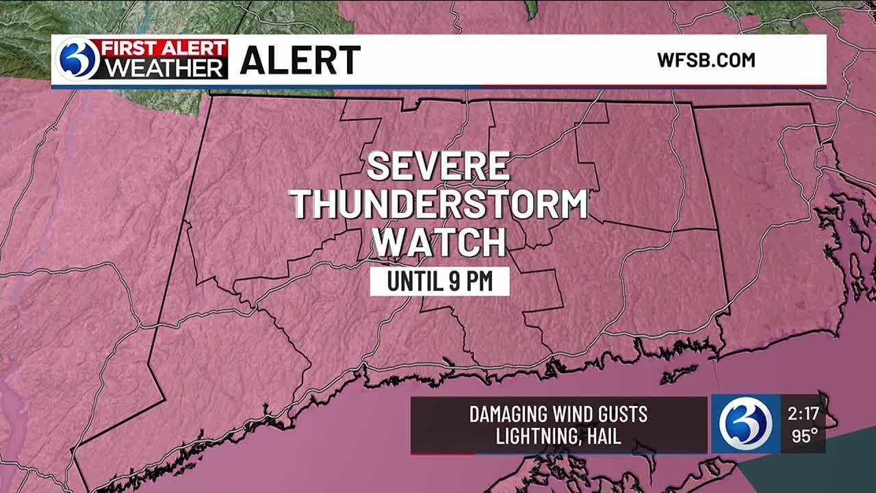 FORECAST: A Severe Thunderstorm Watch is in effect until 9 p.m. - YouTube