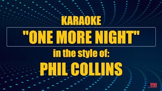 VLG Karaoke  (PHIL COLLINS - ONE MORE NIGHT) Best version