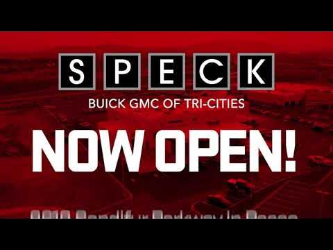 The New Speck Buick GMC Dealership is NOW OPEN at 9610 Sandifur Parkway