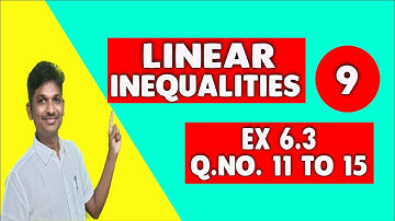 LINEAR INEQUALITIES EX 6.3 NCERT CLASS 11 MATHS SOLUTIONS
