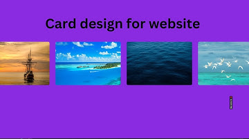 Responsive CSS Cards with Hover Overlay Animation//html and css with website cards section part