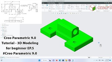Creo Parametric 9.0 Tutorial - 3D Modeling for beginner EP.5