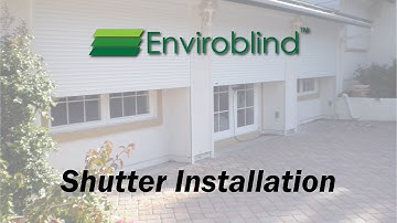 Enviroblind Rolling Security Shutters Installation