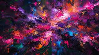 Smart TV Wallpaper : Dark Luxury Abstract Paint Swirl 4K — 6 Hour TV Screensaver