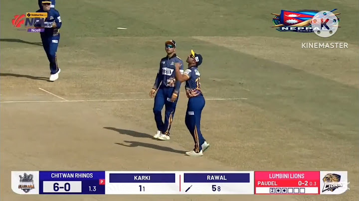 Lumbini Lions Vs Chitwan Rhinos match Highlights #npl #youtubeshorts #pushpa2