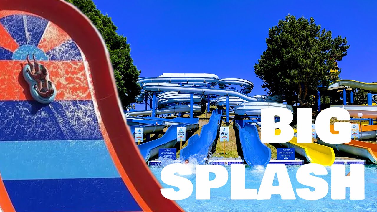 Big Splash Waterpark Vancouver All Waterslides POV, Vancouver, British