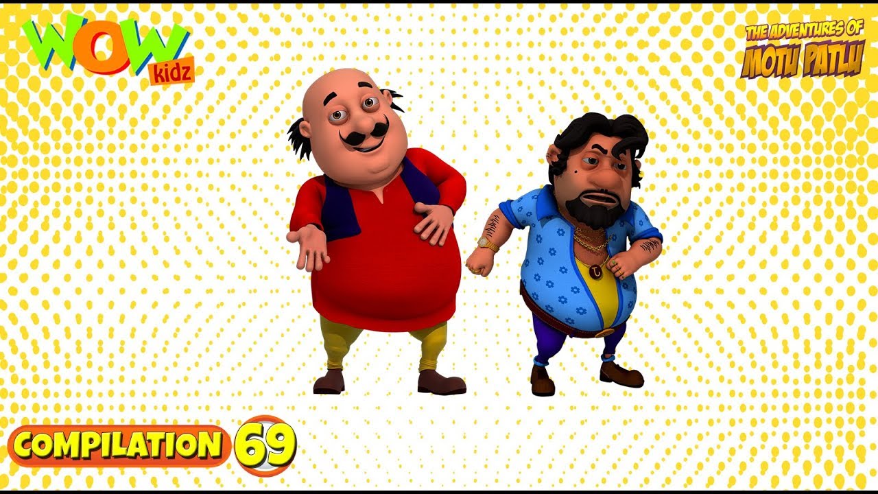 Motu Patlu   Non stop 3 episodes  3D Animation for kids    69