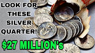 VERY Expensive Top 40 Silver Quarter Dollar Coins Worth A lot of money-Coins Worth money!