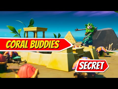 Fortnite Secret Challenges Guide Coral Buddies The Stone Age Taught Coral Buddies Stonecrafting Youtube - gameroblox doge fortnite news and guide