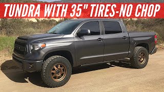 Toyota Tundra on 35's  The Perfect Fitment