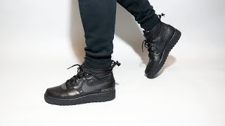 Air Force 1 Winter Gore-Tex CQ7211-003 on feet - YouTube