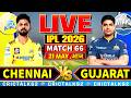 🔴 Live: CSK vs GT, Match 66, IPL 2026 Live Commentary, Cricket Live Score, Live Match Today 2nd Inn