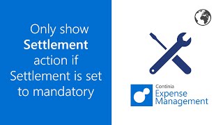 Show Settlement action if Settlement is set to mandatory