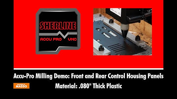 Sherline Accu-Pro Milling Demo: Cutting Plastic Panels