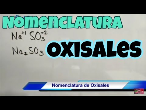 Nomenclatura de Oxisales