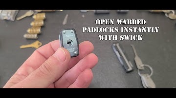 [031] Open warded padlocks using SWICK