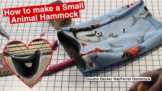 How to make a Small Animal Hammock