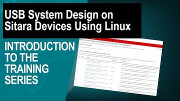 Introduction to USB System Design on Sitara Devices Using Linux Training Series