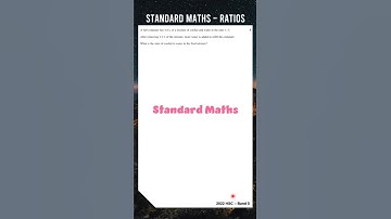 Ratio Challenge for Standard Maths Students  #hsc #study #ratios