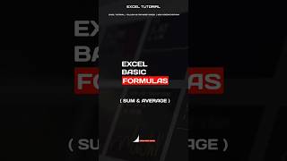 Sum and Average Formula | Excel basic formulas | Excel tutorial tamil