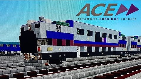 Minecraft Altamont Commuter Express Bombardier Bi-Level Cab Car Version 2 Tutorial
