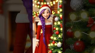 🎅 Santa Girl is Ready for Christmas 🎄 | Magical Holiday Transformation #SantaGirl #ChristmasDress