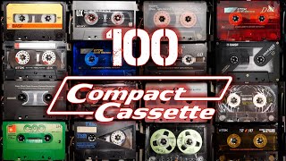 100 Compact Cassettes (TDK, Sony, Maxell, Basf, Philips, Fuji type1,2,4) Vintage Audio Tapes