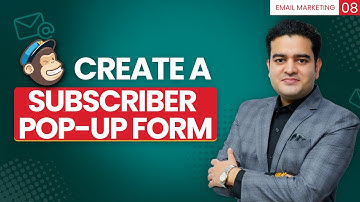 How to create Subscribe PopUp Form for Email Marketing List | Mailchimp Subscription Form #mailchimp