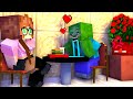 Monster School : ZOMBIE FIRST DATE WITH GIRL- Minecraft Animation