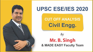 UPSC ESE/IES Prelims2020 Civil Engineering Solutions,Analysis & Expected Cutoff by MADE EASY Faculty
