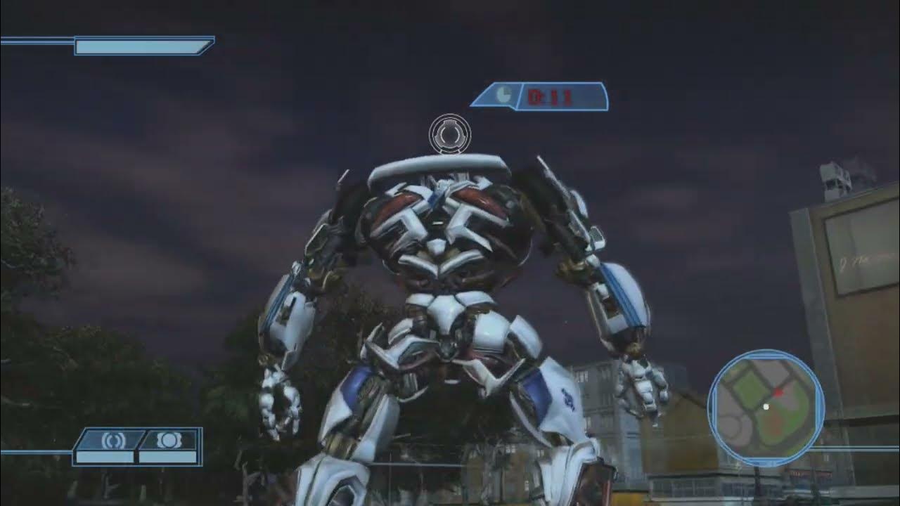Transformers The Game Jazz driving through the Suburbs area (G1