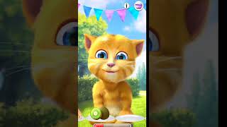 Talking Ginger 2 Funny Moments 😂 | Cute Ginger Cat Gameplay #talkin #talkingginger #shortsviral