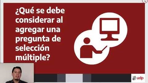 Preguntas de selección múltiple en Canvas CREA UDP