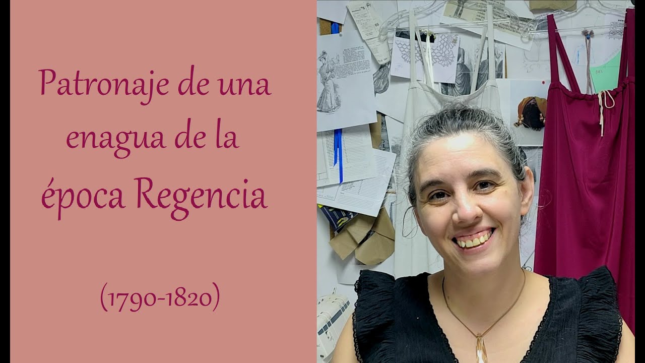Patronaje de una enagua de la época Regencia (1790-1820)