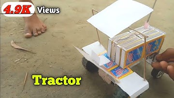 || How to make a mini  tractor from matchbox - diy remote control tractor model #diy advance tractor