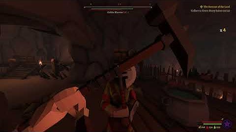 Crawling Through Caves In Raidborn The Low-poly Skyrim