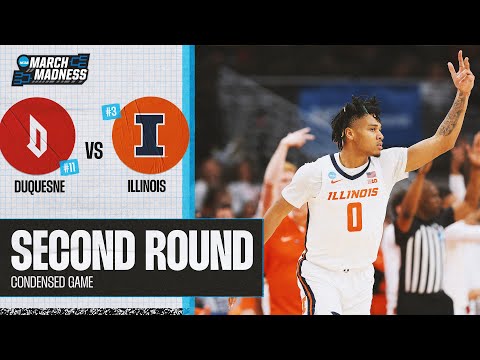 Illinois Vs. Duquesne - Second Round Ncaa Tournament Extended Highlights