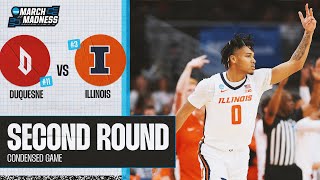 Illinois Vs. Duquesne - Second Round Ncaa Tournament Extended Highlights