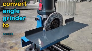 How to Convert an Angle Grinder to a Bench Grinder - Use All Its Ability
