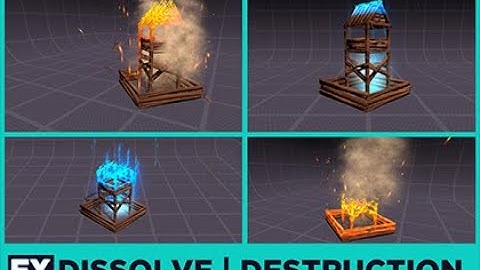 FX Unity Dissolve Destruction Building