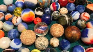 Rare \& Valuable Marbles from the 1800's! My Lost Marble Collection! Vintage Toys