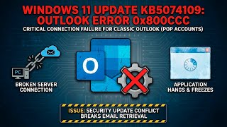 How To Fix The Outlook Pop3 Email Issue After Installing The Windows Kb5074109 Update