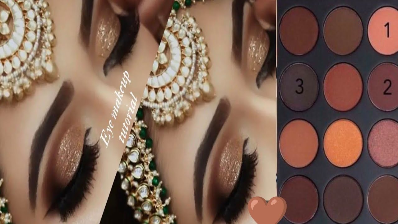 Soft glam eyes makeup tutorial for wedding / step by step full tutorial ...