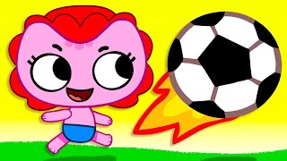 Песня про Футбол #1 - Детские песни | Kit and Kate и Песни для детей